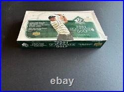2001 Upper Deck SP Authentic Golf Hobby Box Sealed, Tiger Woods RC