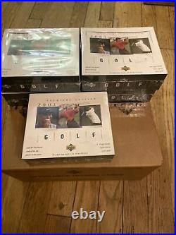 2001 Upper Deck UD Golf Premiere Edition Factory Sealed Green Hobby Box 24 Packs