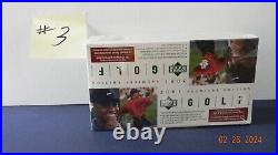 2001 upper deck golf rack pack box withSP preview cards (#3) 2001 upper deck golf rack pack box withSP preview cards (#3)
