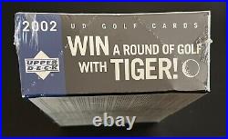 2002 Ud Golf Card Hobby Box Tiger Woods Phil Mickelson Rc Factory 3 Available