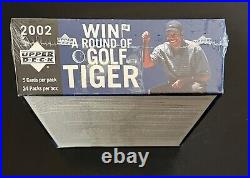 2002 Ud Golf Card Hobby Box Tiger Woods Phil Mickelson Rc Factory 3 Available