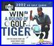 2002 Upper Deck Golf Factory Sealed Retail Box-Look for Tiger Woods, Mickelson RC