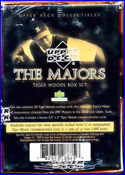 2002 Upper Deck TIGER WOODS THE MAJORS Factory Sealed Box Set