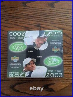 2003 Factory Sealed Upper Deck Golf Retail Box Chance for Tiger Woods Auto