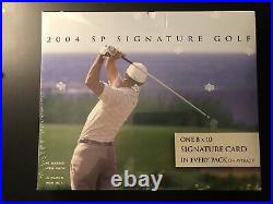 2004 SP Signature GOLF Upper Deck Sealed BOX Tiger 8x10 Autograph