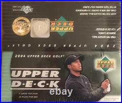 2004 Upper Deck Golf Factory Sealed 24 Pack Box Tiger Woods