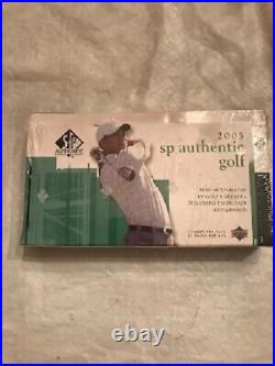 2005 Upper Deck SP Authentic Golf Hobby box. Factory sealed