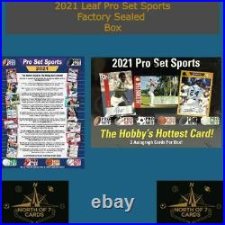 2021 (LEAF) Pro Set Sports Factory Sealed Hobby Box IN HAND