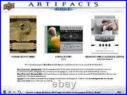 2021 Upper Deck Artifacts Golf Hobby Box