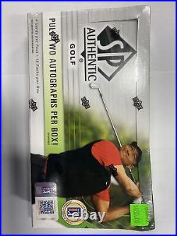 2021 Upper Deck SP Authentic Golf Sealed Hobby box 72 Cards 2 Autographs