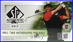 2021 Upper Deck Sp Authentic Golf Hobby 8-box Case