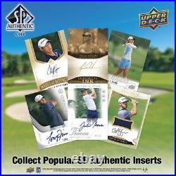 2021 Upper Deck Sp Authentic Golf Hobby 8-box Case