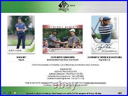 2021 Upper Deck Sp Authentic Golf Hobby 8-box Case