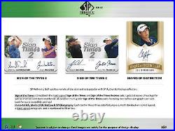 2021 Upper Deck Sp Authentic Golf Hobby 8-box Case