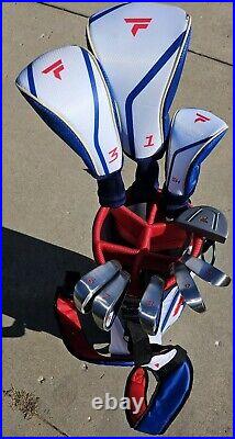 2024 MENS TOP FLITE XL 13 PIECE GOLF SET Open Box Red White And Blue 2024 MENS TOP FLITE XL 13 PIECE GOLF SET Open Box Red White And Blue