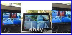 4CH Car DVR Video Recorder Box+ 7Car Monitor CCD Front Rear Camera For Van Bus