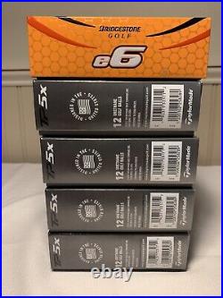 (5) Brand New Boxes Taylormade TP5X Bridgestone Golf Balls Over $225 Value