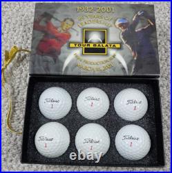 6 Unused 1932-2001 Tour Balata March 16, 2001 Titleist Golf Ball Set in Box