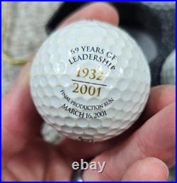 6 Unused 1932-2001 Tour Balata March 16, 2001 Titleist Golf Ball Set in Box