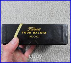 6 Unused 1932-2001 Tour Balata March 16, 2001 Titleist Golf Ball Set in Box