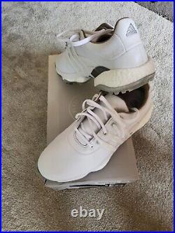 Adidas Tour 360 22 Golf Shoes Boost Spikemore GV7245 White New in Box Men Size
