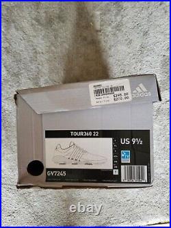 Adidas Tour 360 22 Golf Shoes Boost Spikemore GV7245 White New in Box Men Size