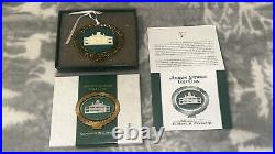 Augusta National Golf Club Clubhouse Ornament 24K Gold Finish New in Box