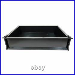 Black Steel Utility Cargo Box with Brackets for E-Z-GO TXT Golf Cart