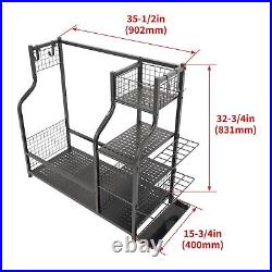 Brand New 2 Golf Bag Storage Stand Garage Organizer Golf Clubs OPEN BOX Rack