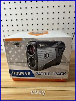 Bushnell Golf Tour V5 Patriot Pack, Gray And Black Open Box Bushnell Golf Tour V5 Patriot Pack, Gray And Black Open Box