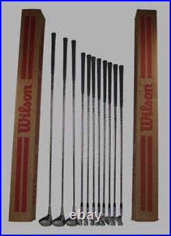 C. 1989 Michael Jordan Autograph Wilson Golf Club Irons & Woods Set With Boxes C. 1989 Michael Jordan Autograph Wilson Golf Club Irons & Woods Set With Boxes