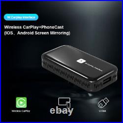 Car Wired To Wireless Carplay Dongle Box with Mirror Link Screen For iOS/Android