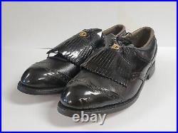 Dexter Golf Shoes Men's Black Spikes Kiltie Leather Sz. 10 D NEW No Box