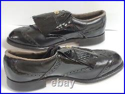 Dexter Golf Shoes Men's Black Spikes Kiltie Leather Sz. 10 D NEW No Box