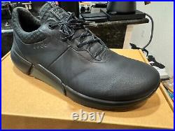 ECCO Men's BIOM H4 Golf Shoes Black Size 41/7-7.5. New in Peter Millar box