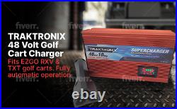 EZGO 10 AMP RXV & TXT Golf Cart Battery Charger LED DISPLAY 48V Open Box EZGO 10 AMP RXV & TXT Golf Cart Battery Charger LED DISPLAY 48V Open Box
