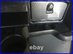EZGO RXV Golf Cart 2008-2015 Carbon Fiber Dash Cover with Locking Glove Boxes