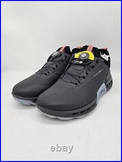 Ecco Biom C4 GTX GORE TEX BOA Black Gray Golf Sneaker? 8-8.5 Magnet? No BOX