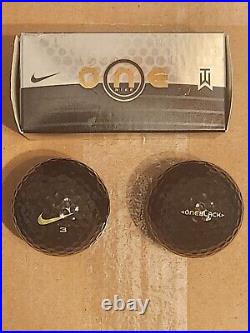 Extremely Rare Nike Golf Balls One Black Tiger Woods Edition New In Box
