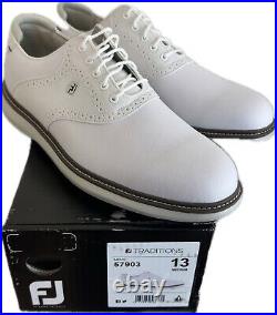 FJ Traditions 57903 Mens Size 13 Medium White (New in Box)