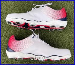 FOOTJOY MENS 11 DNA HELIX Golf Shoes Soft Spike 53317 Red White Blue NEW IN BOX