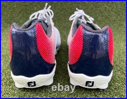 FOOTJOY MENS 11 DNA HELIX Golf Shoes Soft Spike 53317 Red White Blue NEW IN BOX