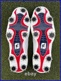 FOOTJOY MENS 11 DNA HELIX Golf Shoes Soft Spike 53317 Red White Blue NEW IN BOX