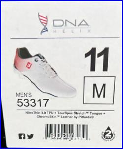 FOOTJOY MENS 11 DNA HELIX Golf Shoes Soft Spike 53317 Red White Blue NEW IN BOX