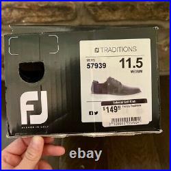 FOOTJOY New in Box Traditions Black Golf Shoes