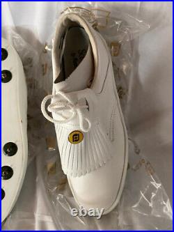 FOOTJOY Premier Golf Shoes, White, 91/2 N, New, in Box, Retail Price $200