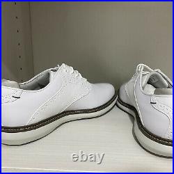 FootJoy 2021 Men Traditions White Spiked Golf Shoes 57903 White 9.5 New in Box