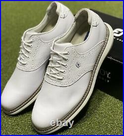 FootJoy 2021 Traditions Golf Shoes 57903 White 11.5 Medium (D) New in Box #85687