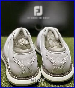 FootJoy 2021 Traditions Golf Shoes 57903 White 11 Wide (2E) New in Box #85700