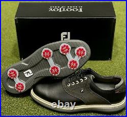 FootJoy 2021 Traditions Golf Shoes 57904 Black 11.5 Medium (D) New in Box #85714